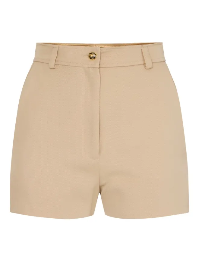 Elisabetta Franchi Elisabetta Franchi ゴールドボタン ガバーディンショーツの商品画像
