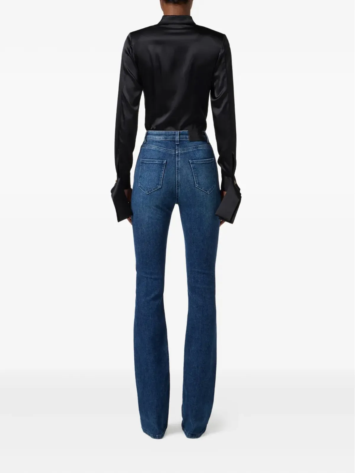 Elisabetta Franchi サテン ラップ ボディスーツ - 画像3