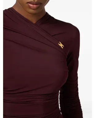 Elisabetta Franchi リュッシュミディドレス - サムネイル5
