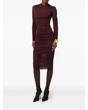 Elisabetta Franchi リュッシュミディドレス - サムネイル2