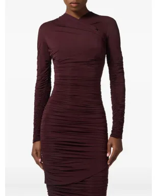 Elisabetta Franchi リュッシュミディドレス - サムネイル4