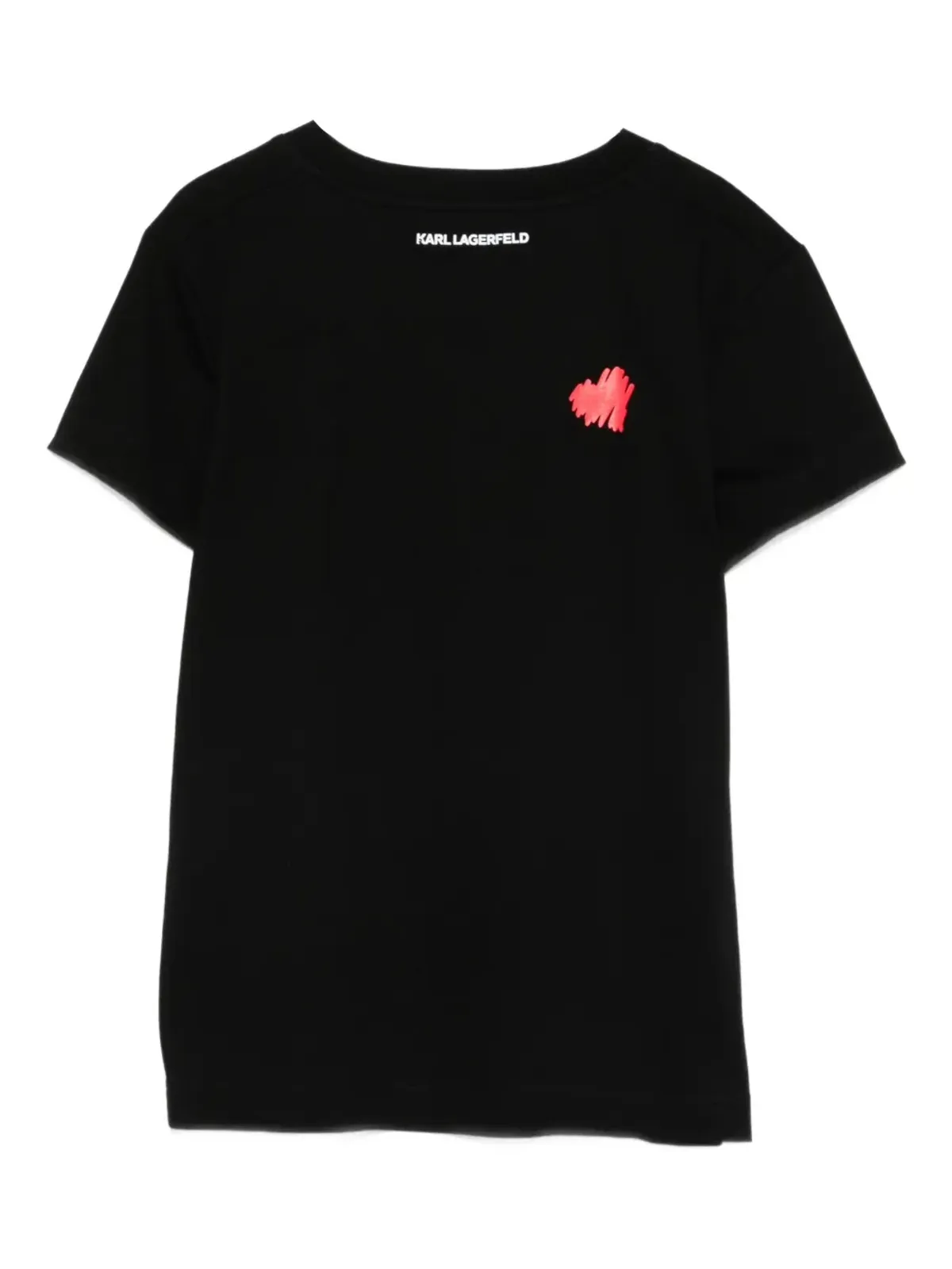 Karl Lagerfeld ハートモチーフ Vネック Tシャツ - 画像2