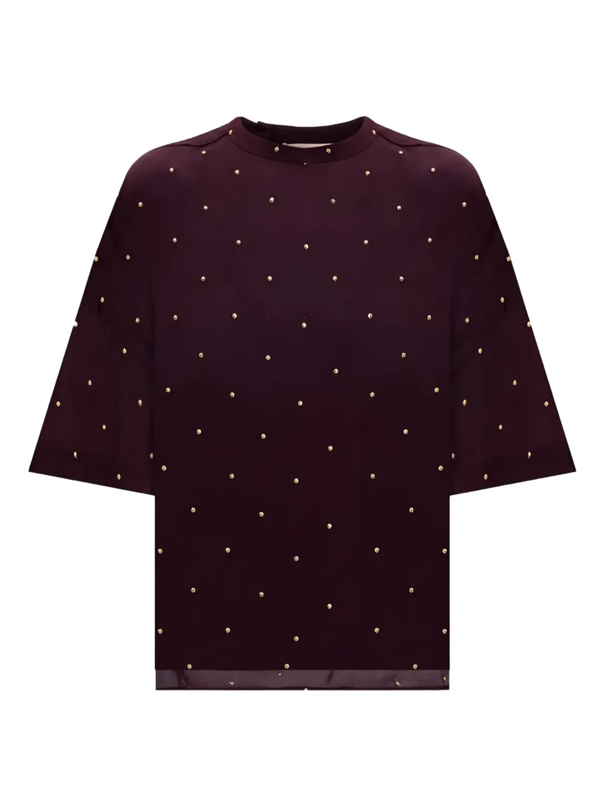 TWINSET スタッズ付きショートスリーブTシャツ - 画像1