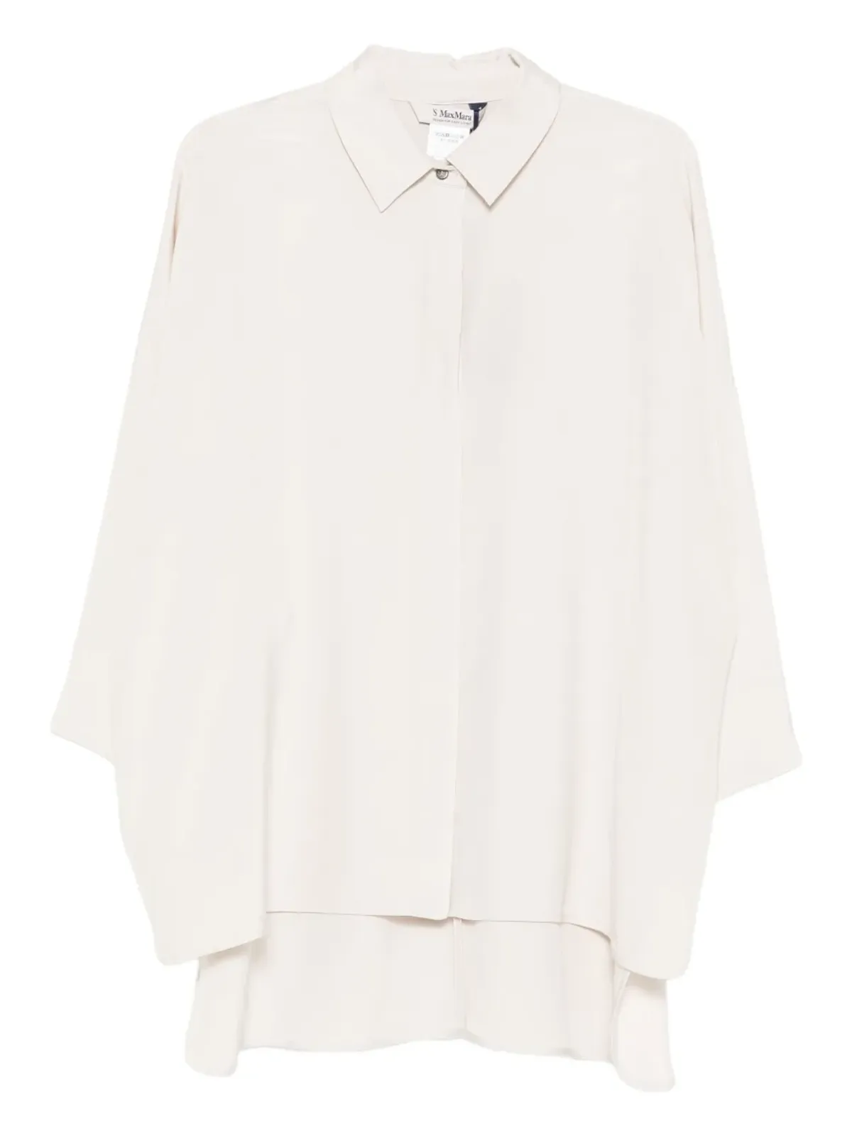 S Max Mara ボタンダウンシルクシャツ - 画像1