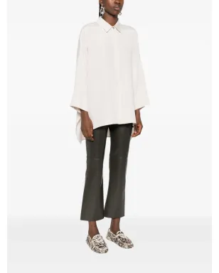 S Max Mara ボタンダウンシルクシャツ - サムネイル3