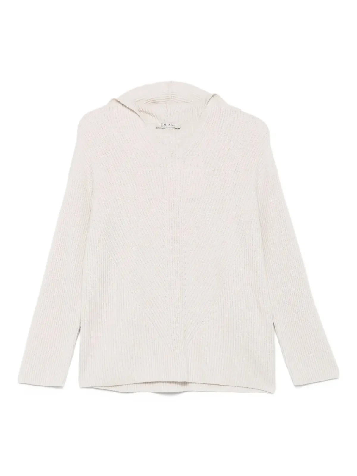 S Max Mara ribbed hooded jumper - 画像1
