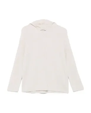 S Max Mara ribbed hooded jumper - サムネイル1