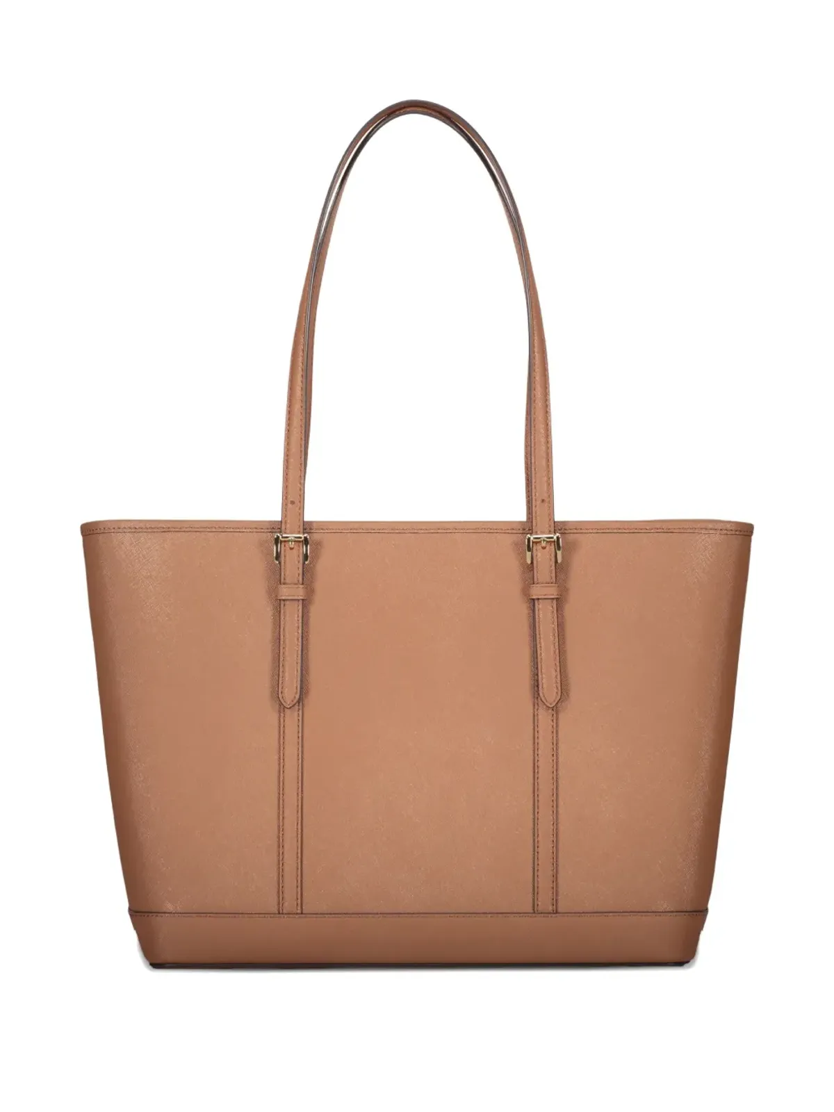 Michael Kors Jet Set トップジップ レザートートバッグ ブラウン - 画像2