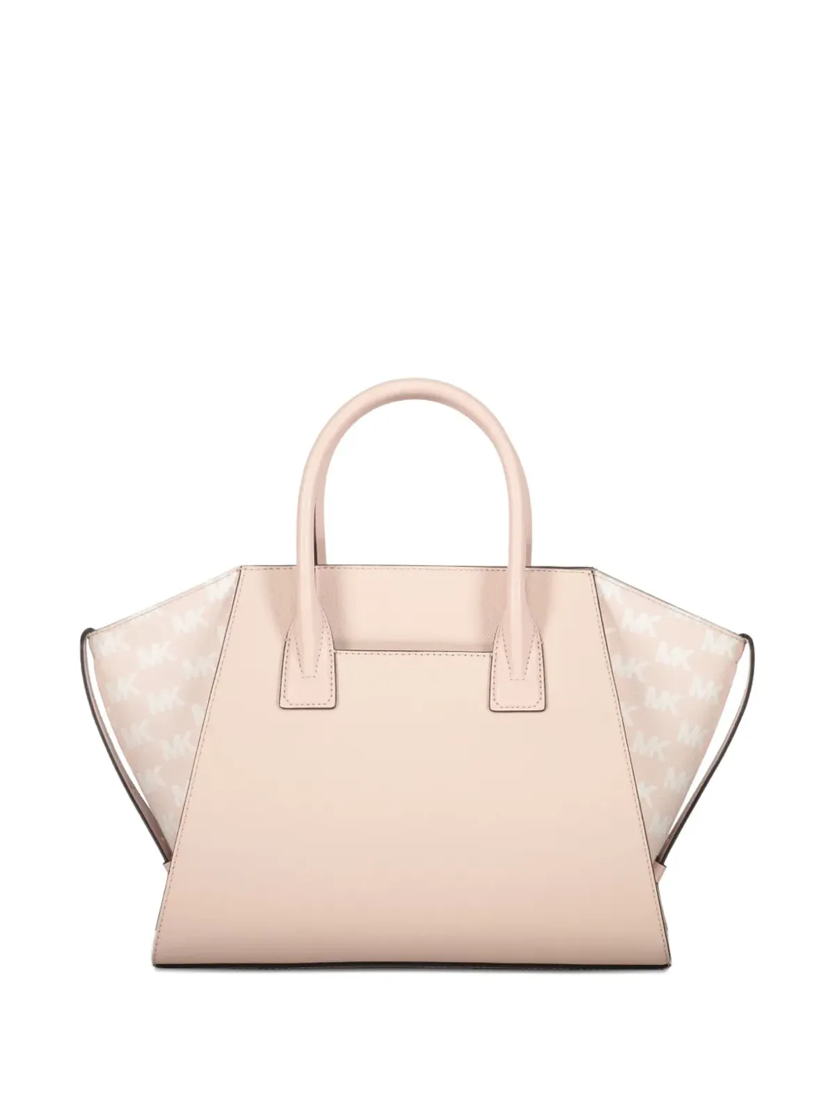 Michael Kors Avril ロゴプレート付き レザートートバッグ ピンク - 画像2