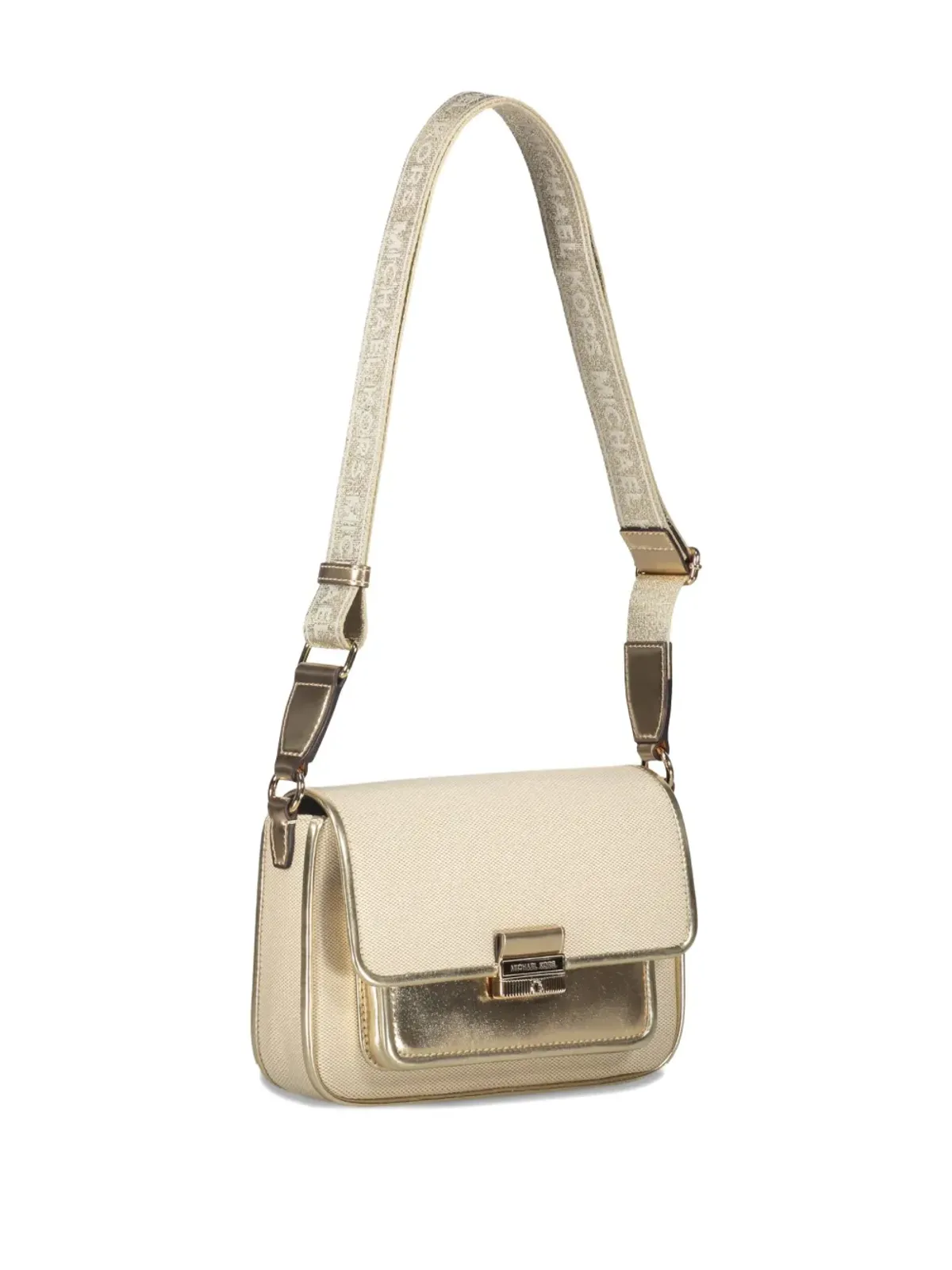 Michael Kors Bradshaw メタリックパネル・フラップ・ショルダーバッグ - 画像3