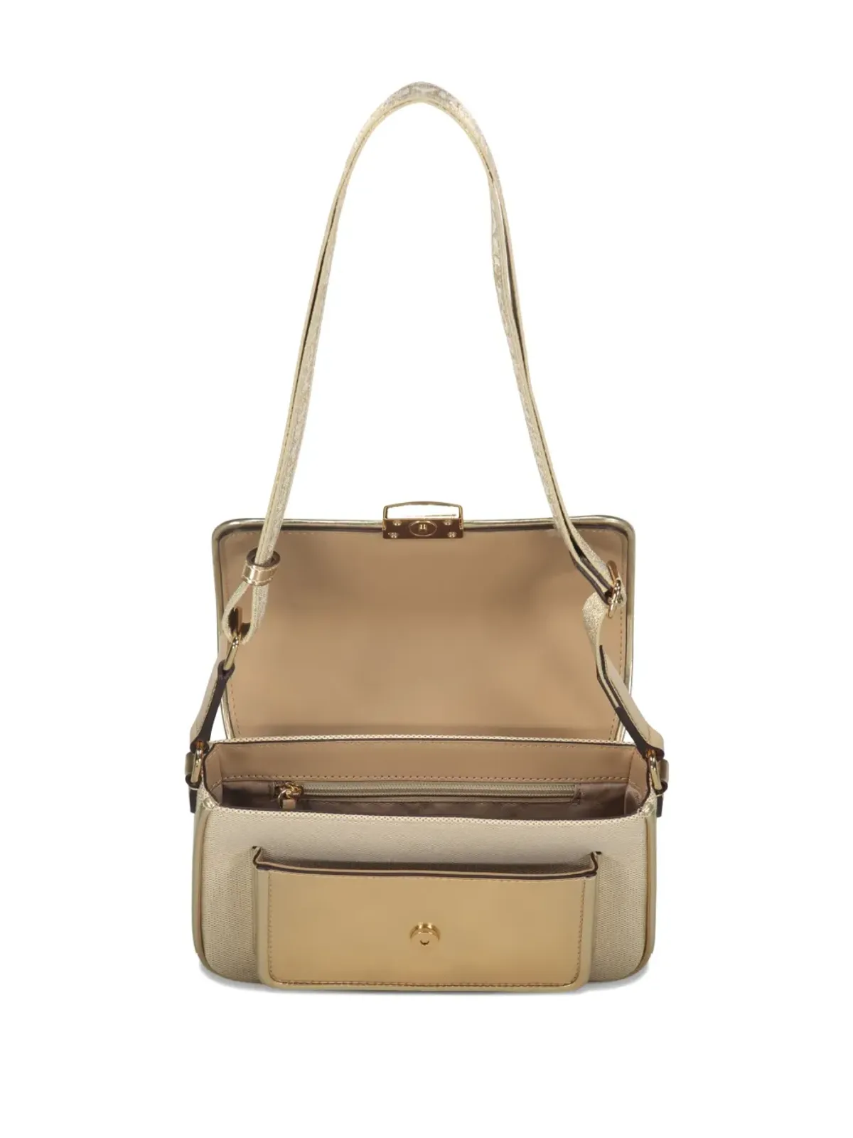 Michael Kors Bradshaw メタリックパネル・フラップ・ショルダーバッグ - 画像4