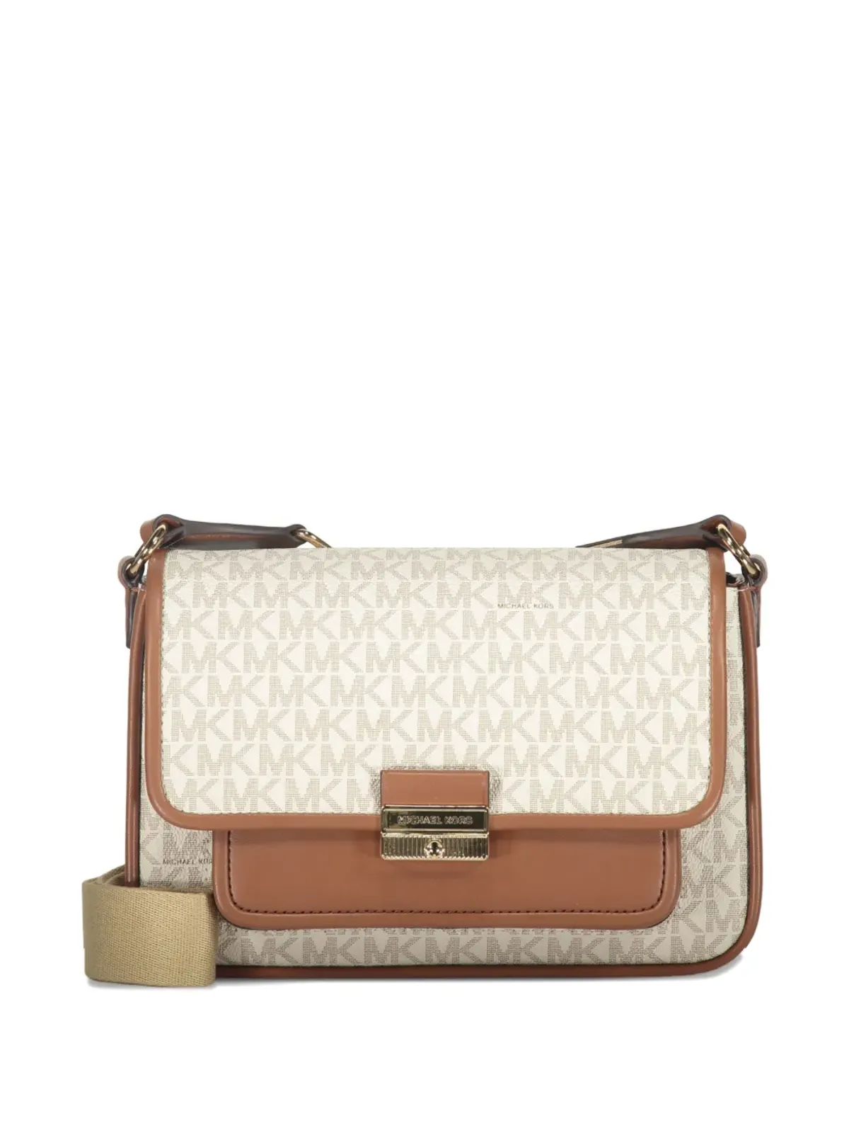 Michael Kors Bradshawモノグラム フラップショルダーバッグ - 画像5