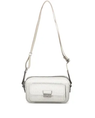 Michael Kors Bradshaw monogram flap-pocket shoulder bag - White - サムネイル1