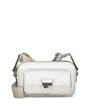 Michael Kors Bradshaw monogram flap-pocket shoulder bag - White - サムネイル5