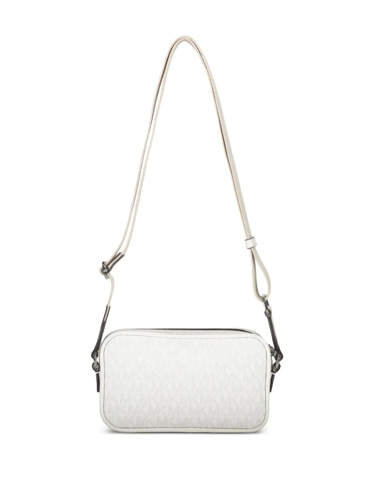 Michael Kors Bradshaw monogram flap-pocket shoulder bag - White - 画像2