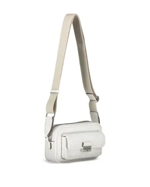Michael Kors Bradshaw monogram flap-pocket shoulder bag - White - サムネイル3