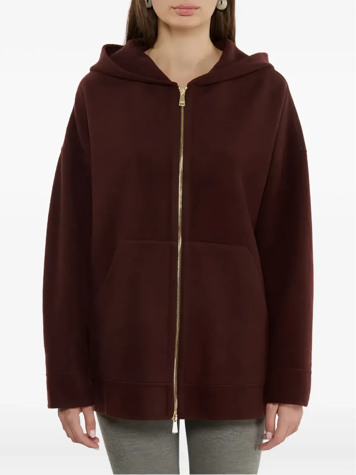 Max Mara フード付きジップアップセーター - レッド - 画像2
