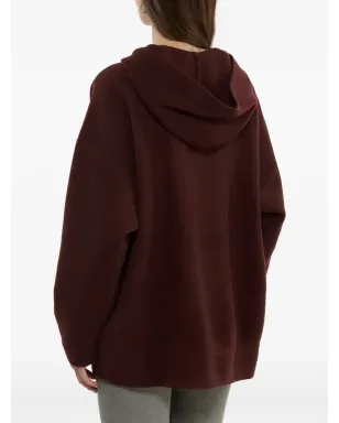 Max Mara フード付きジップアップセーター - レッド - サムネイル3