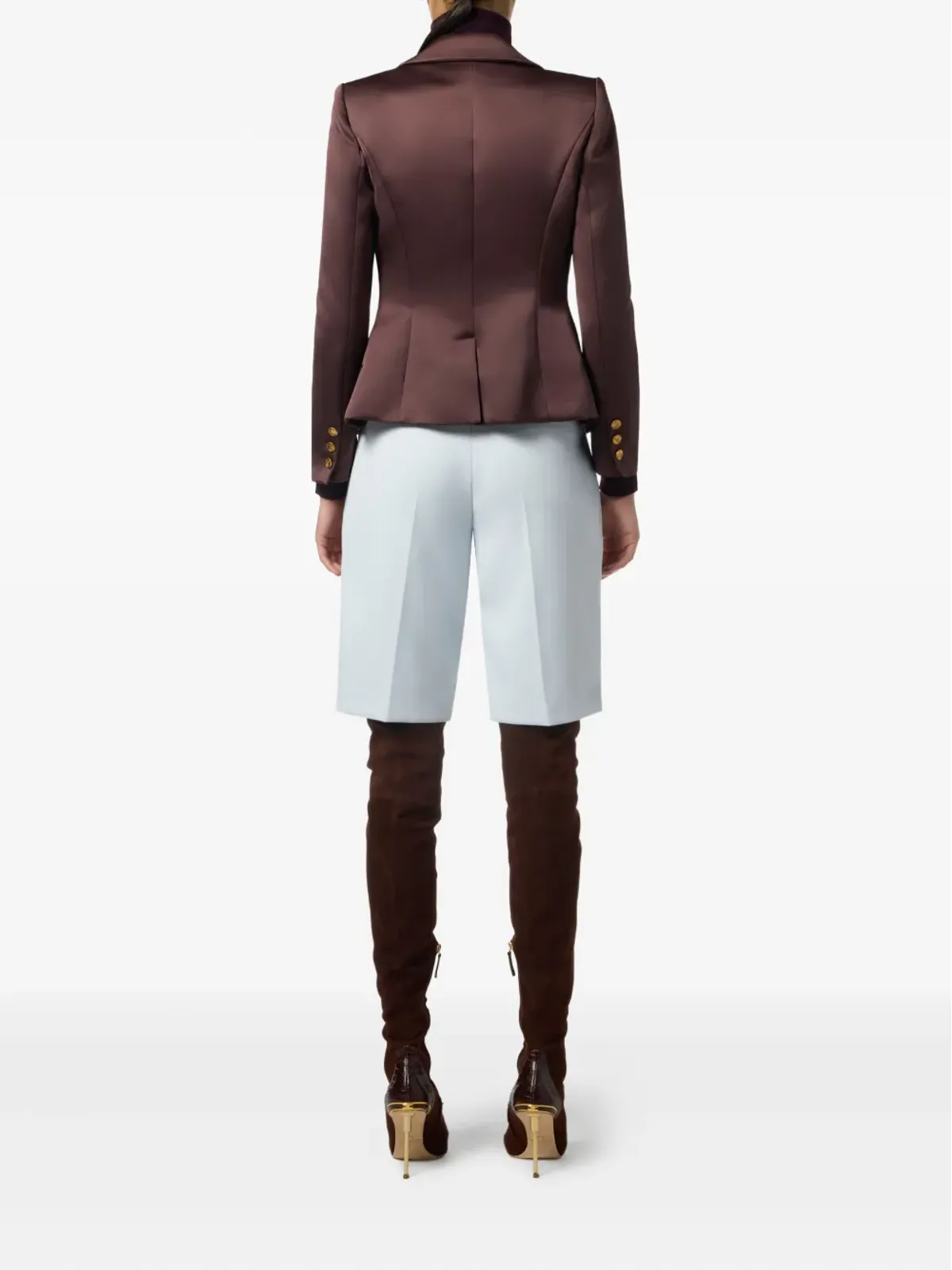 Elisabetta Franchi プリーツハイウエストショーツ - 画像3