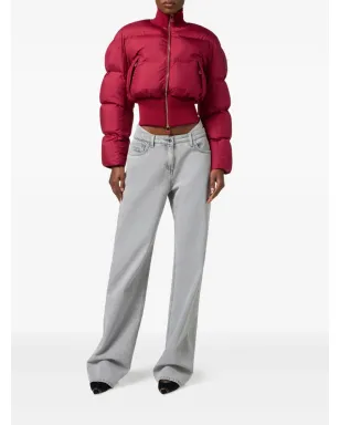Elisabetta Franchi リブ編みキルティング ダウンジャケット - サムネイル2