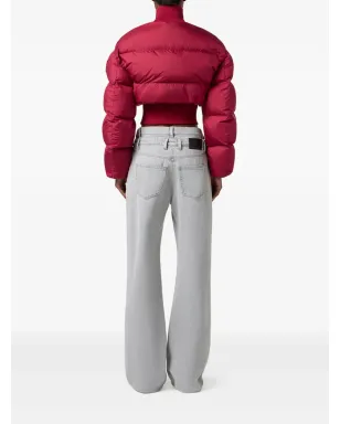Elisabetta Franchi リブ編みキルティング ダウンジャケット - サムネイル3
