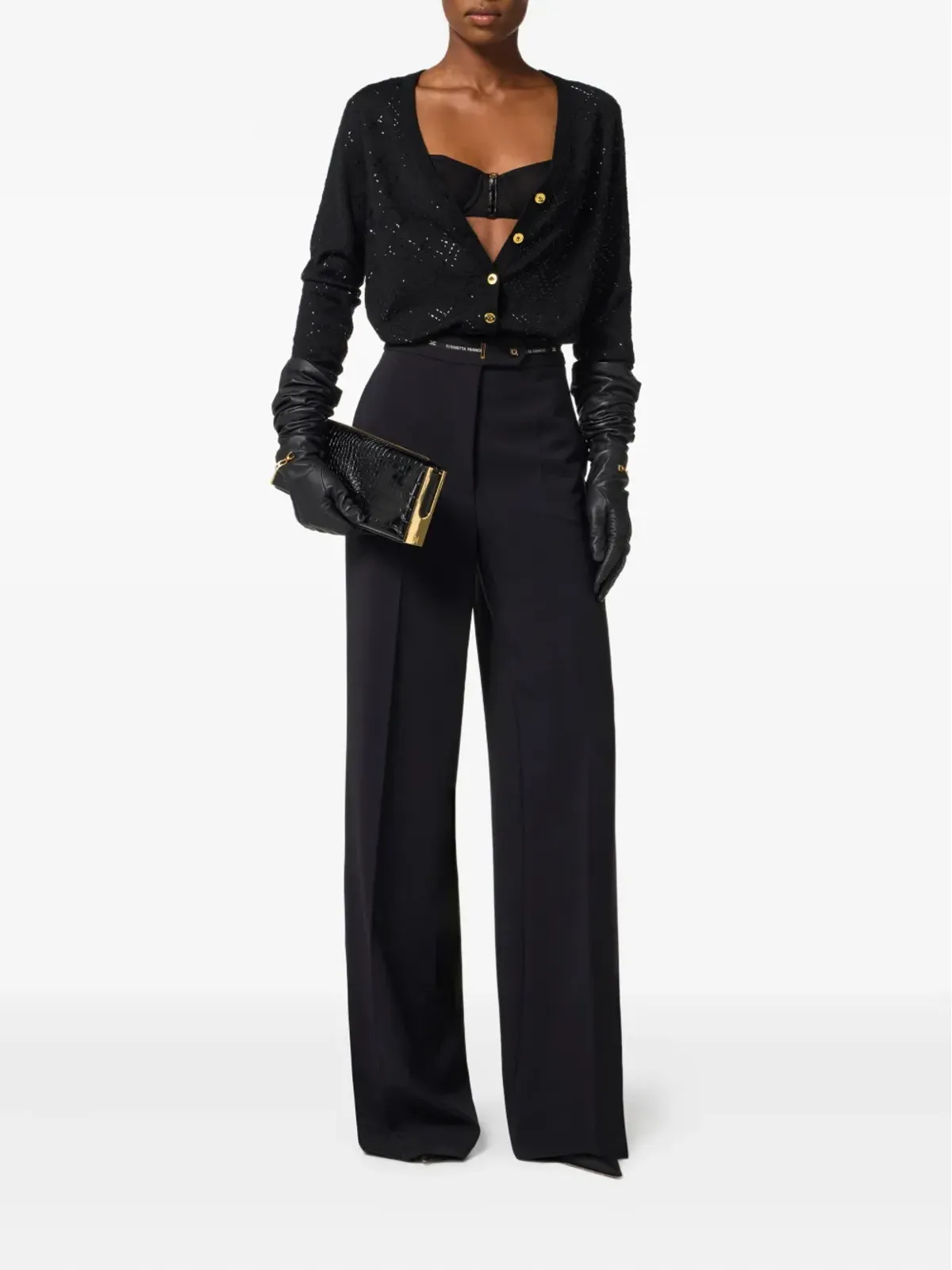 Elisabetta Franchi シアーメッシュ アンダーワイヤード ブラジャー - 画像5