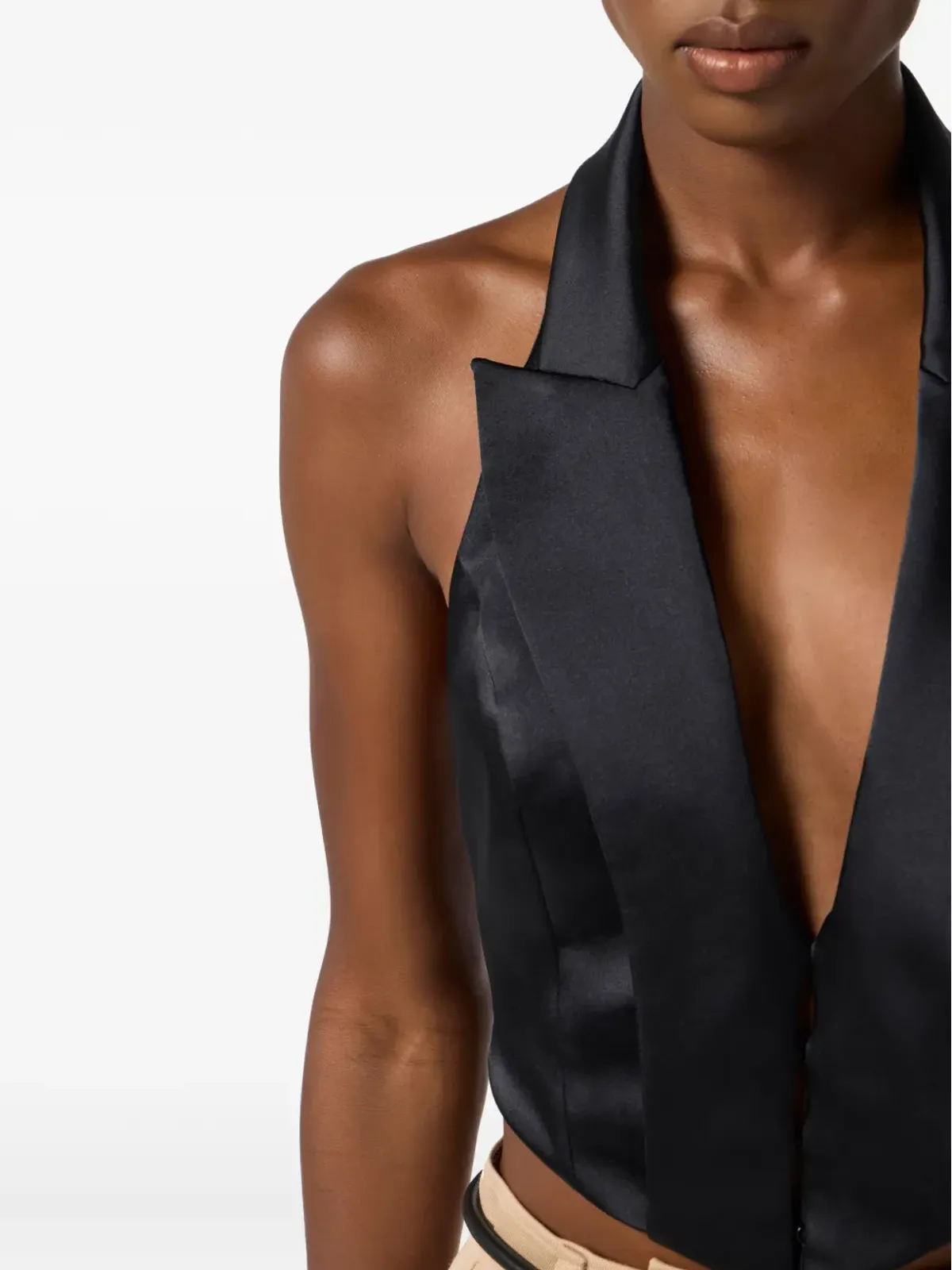 Elisabetta Franchi ホルターネック ブラウス - 画像4