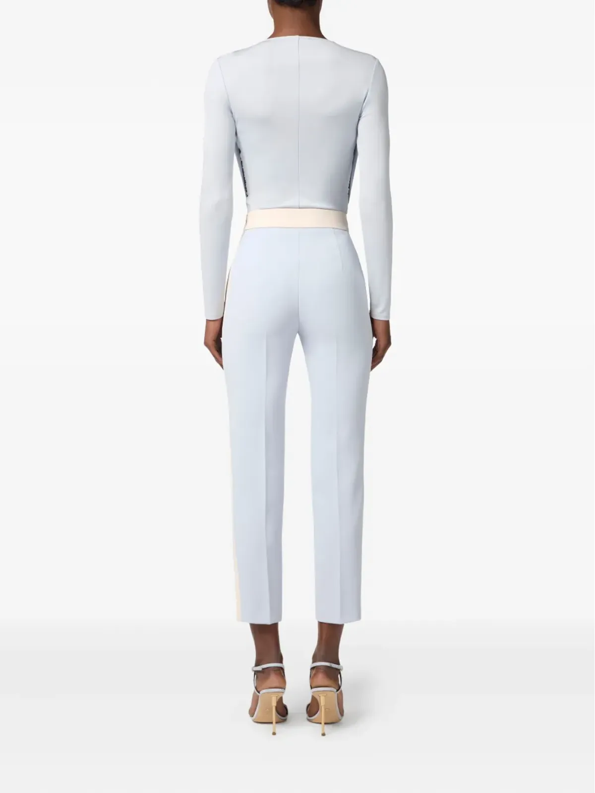 Elisabetta Franchi ドレープディテールの長袖ブラウス - 画像3