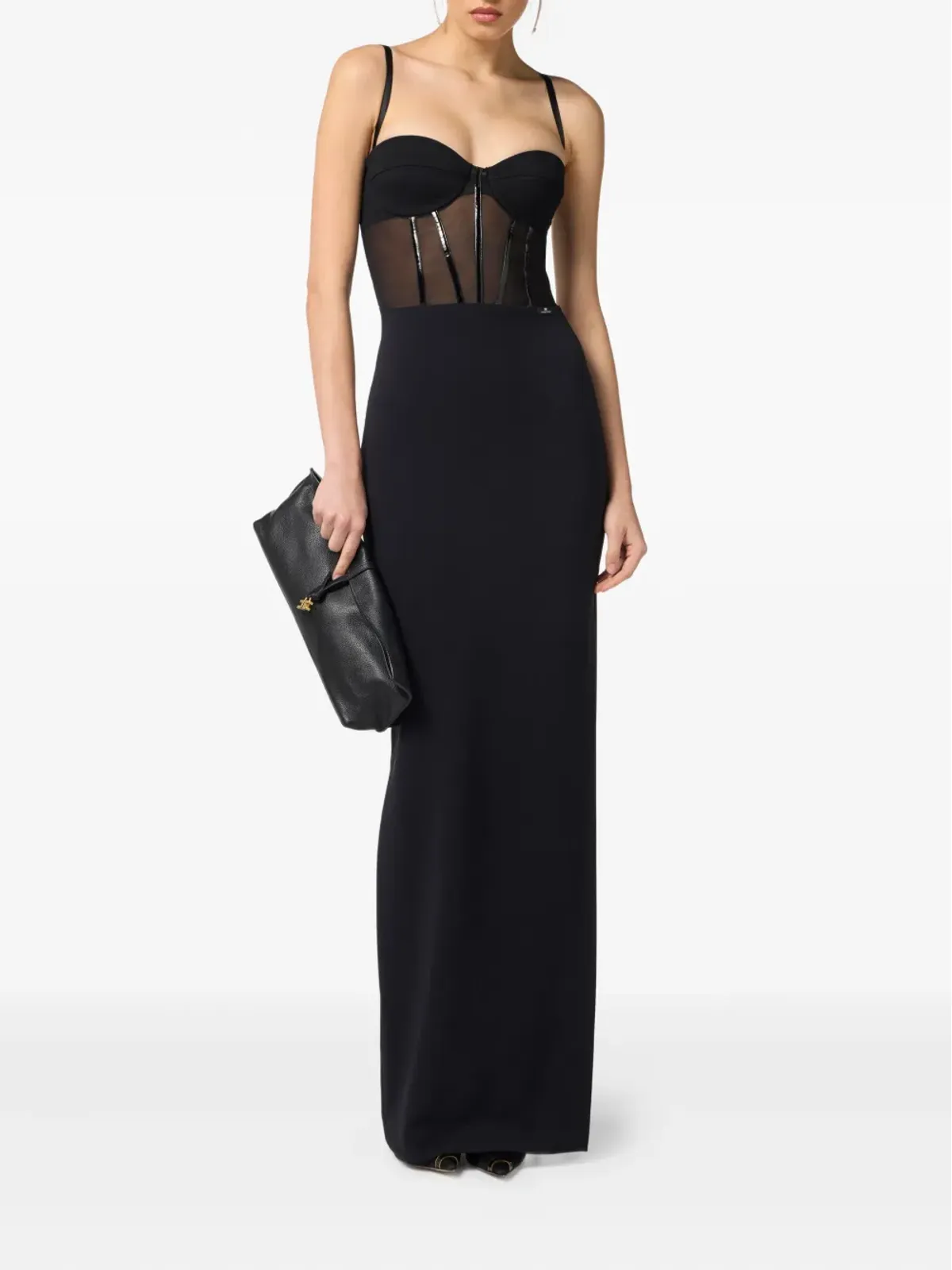 Elisabetta Franchi ストラップレス コルセットドレス - 画像2