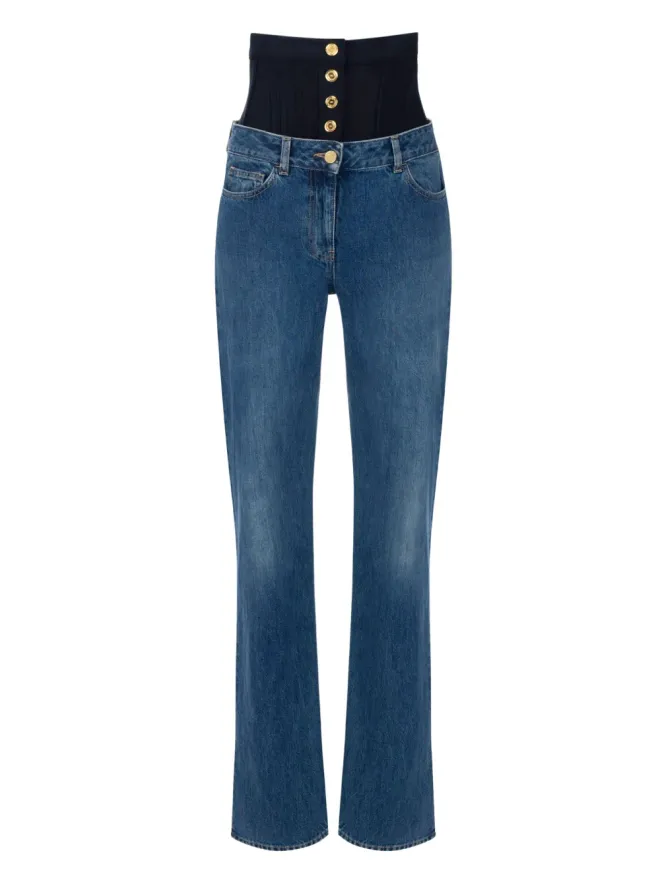 Elisabetta Franchi Elisabetta Franchi コルセットウエストバンドジーンズの商品画像