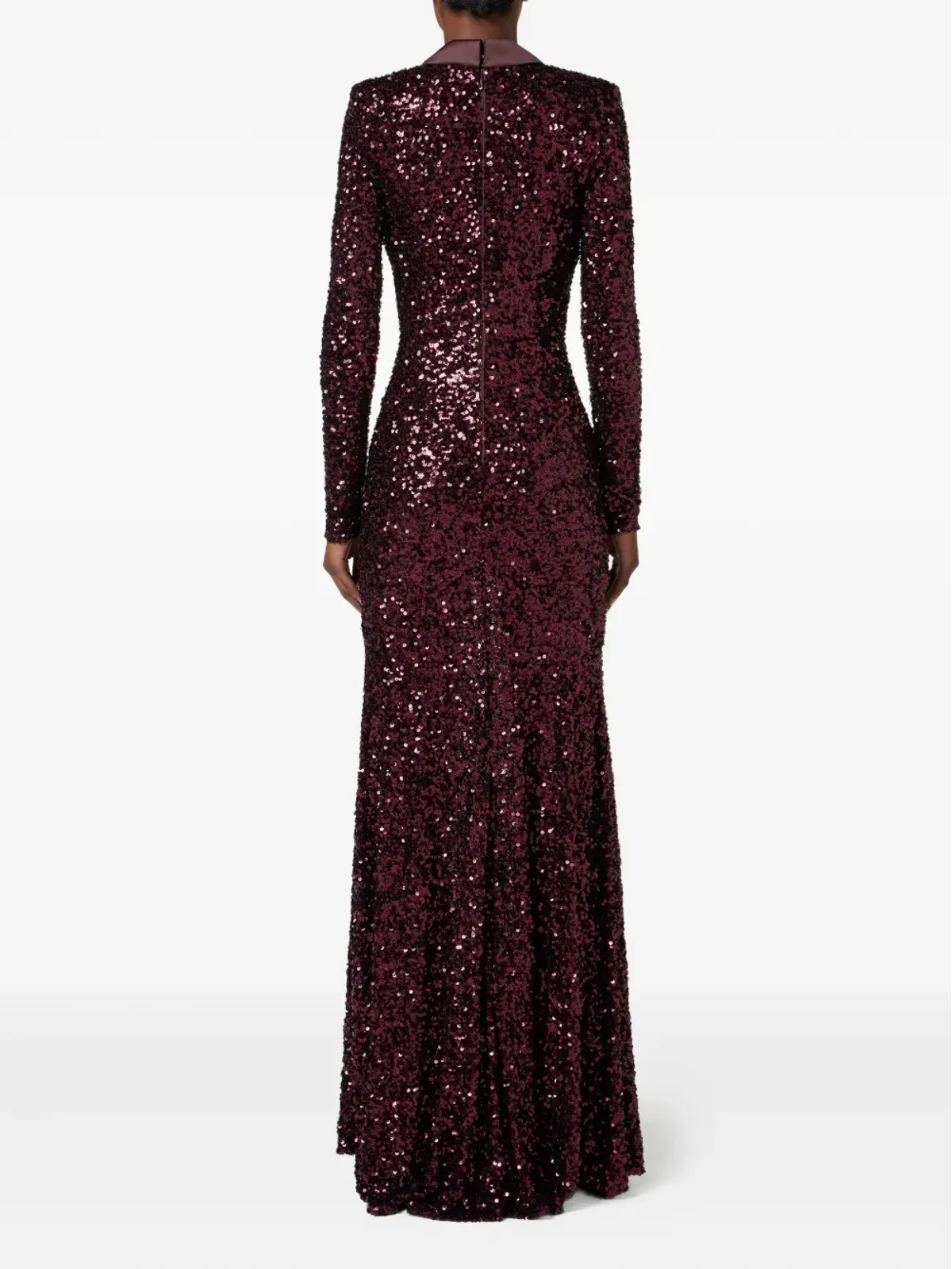 Elisabetta Franchi スパンコール装飾のジュエル付きマキシドレス - レッド - 画像3