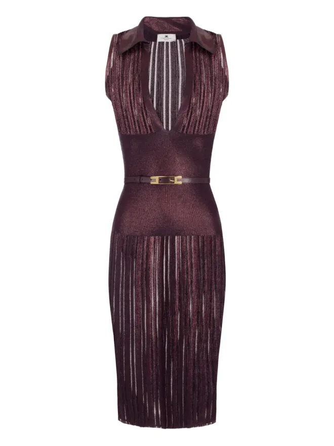 Elisabetta Franchi Elisabetta Franchi プリーツミディドレスの商品画像