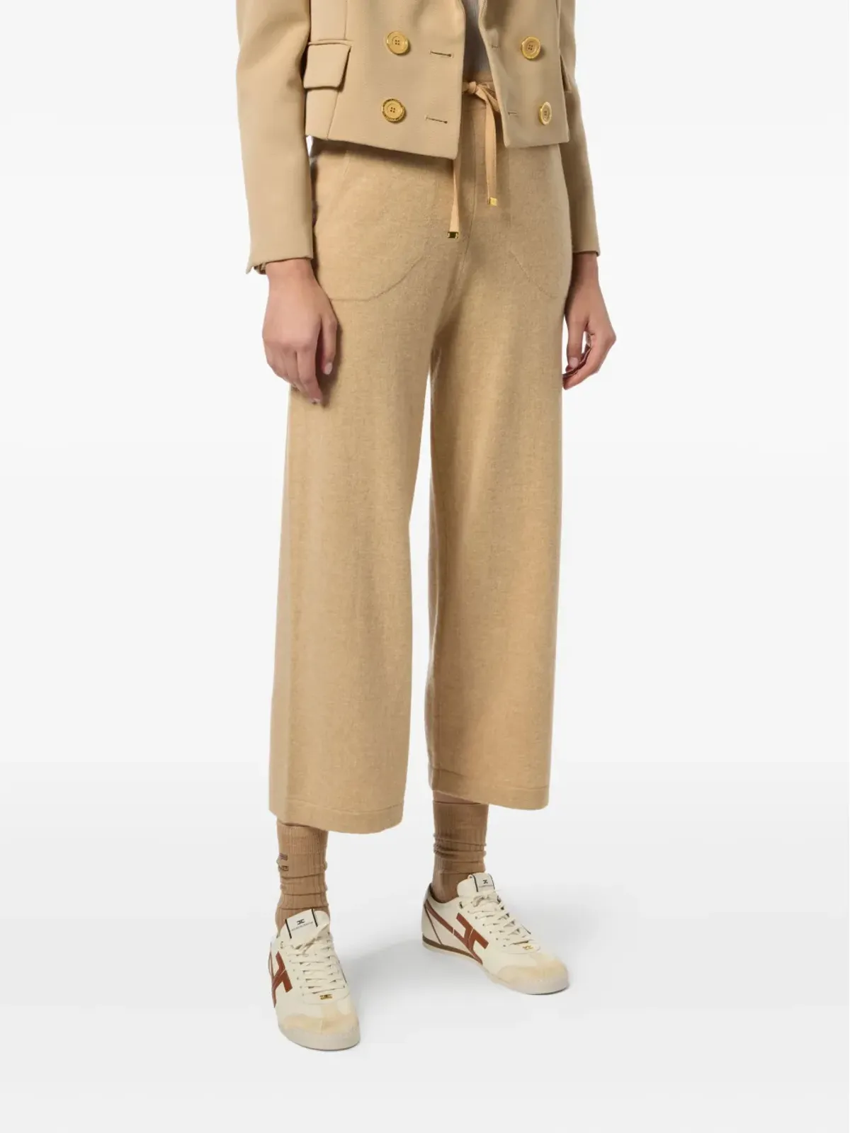 Elisabetta Franchi バージンウール トラックパンツ - 画像3