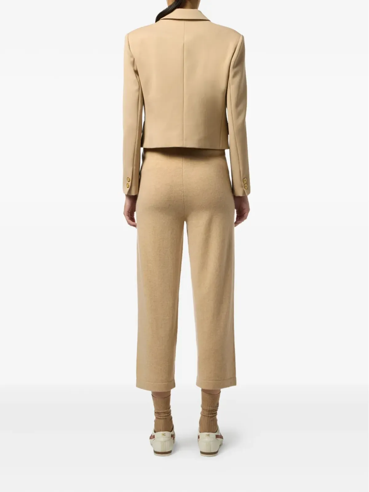 Elisabetta Franchi バージンウール トラックパンツ - 画像4