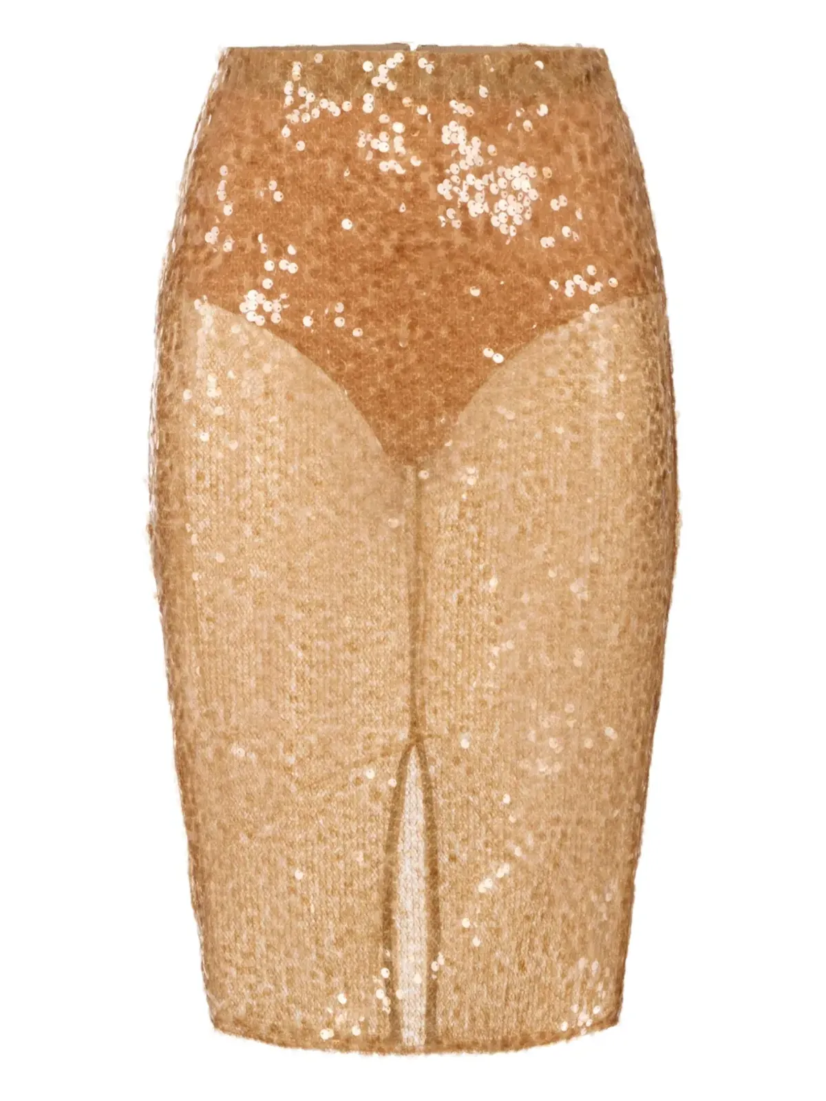 Elisabetta Franchi スパンコール装飾ミディスカート - 画像1