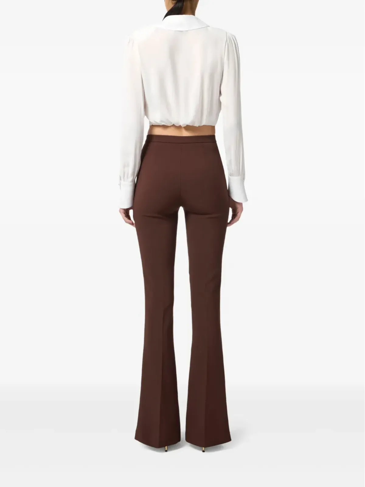 Elisabetta Franchi 長袖ラップブラウス - 画像3