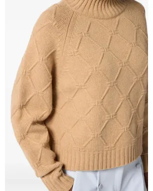 Elisabetta Franchi ダイヤモンドパターン タートルネックセーター - サムネイル5
