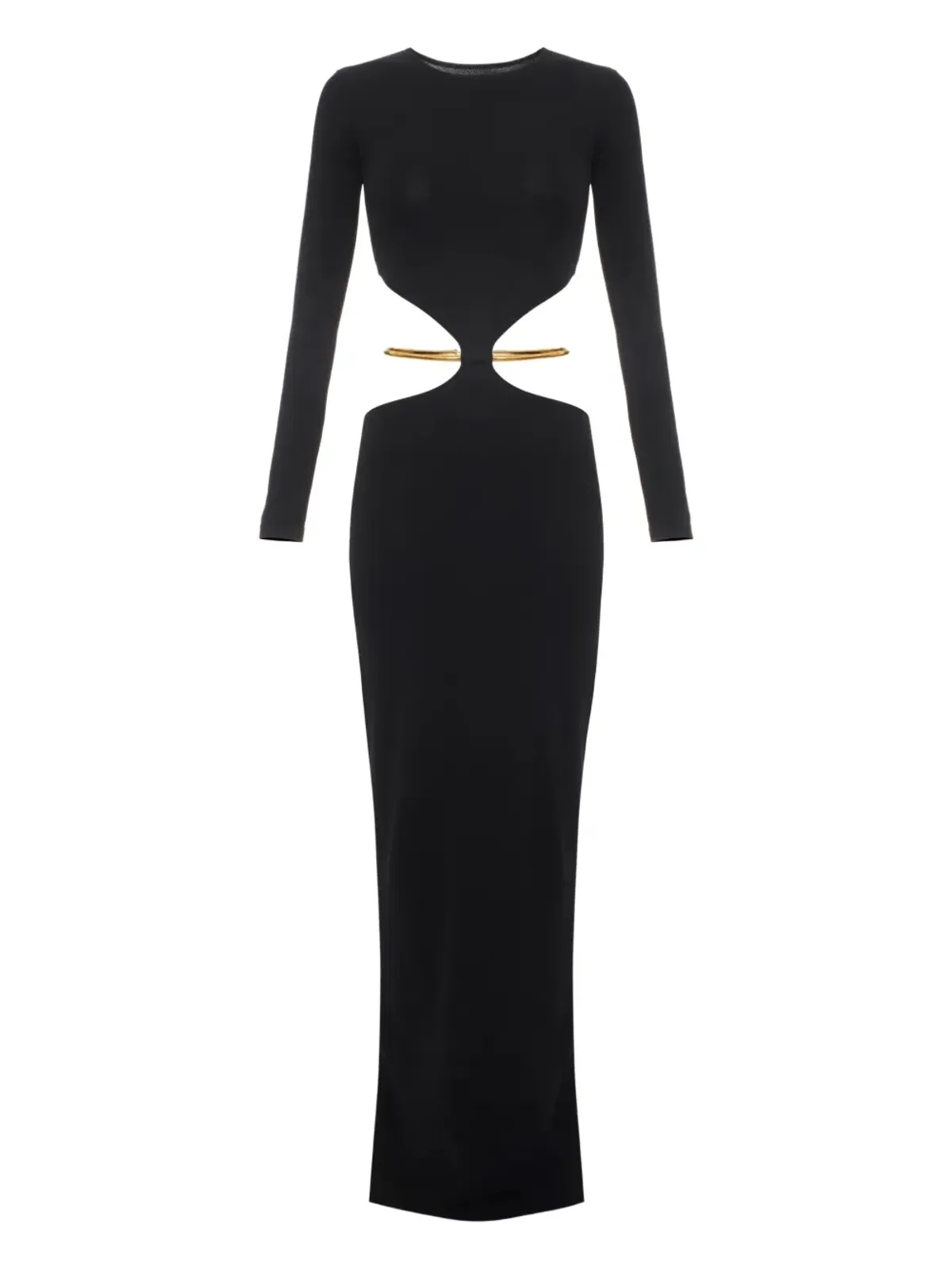 Elisabetta Franchi カットアウト長袖ドレス - 画像5