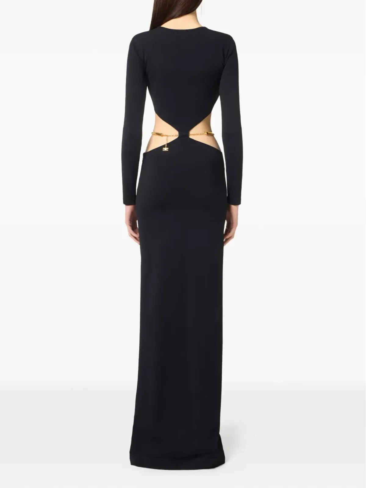 Elisabetta Franchi カットアウト長袖ドレス - 画像2