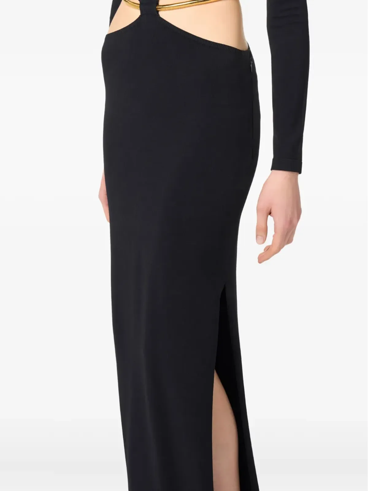 Elisabetta Franchi カットアウト長袖ドレス - 画像4