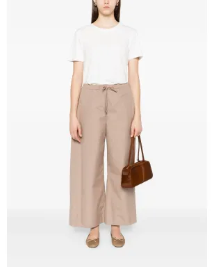 S Max Mara ドローストリング コットンパンツ - サムネイル2