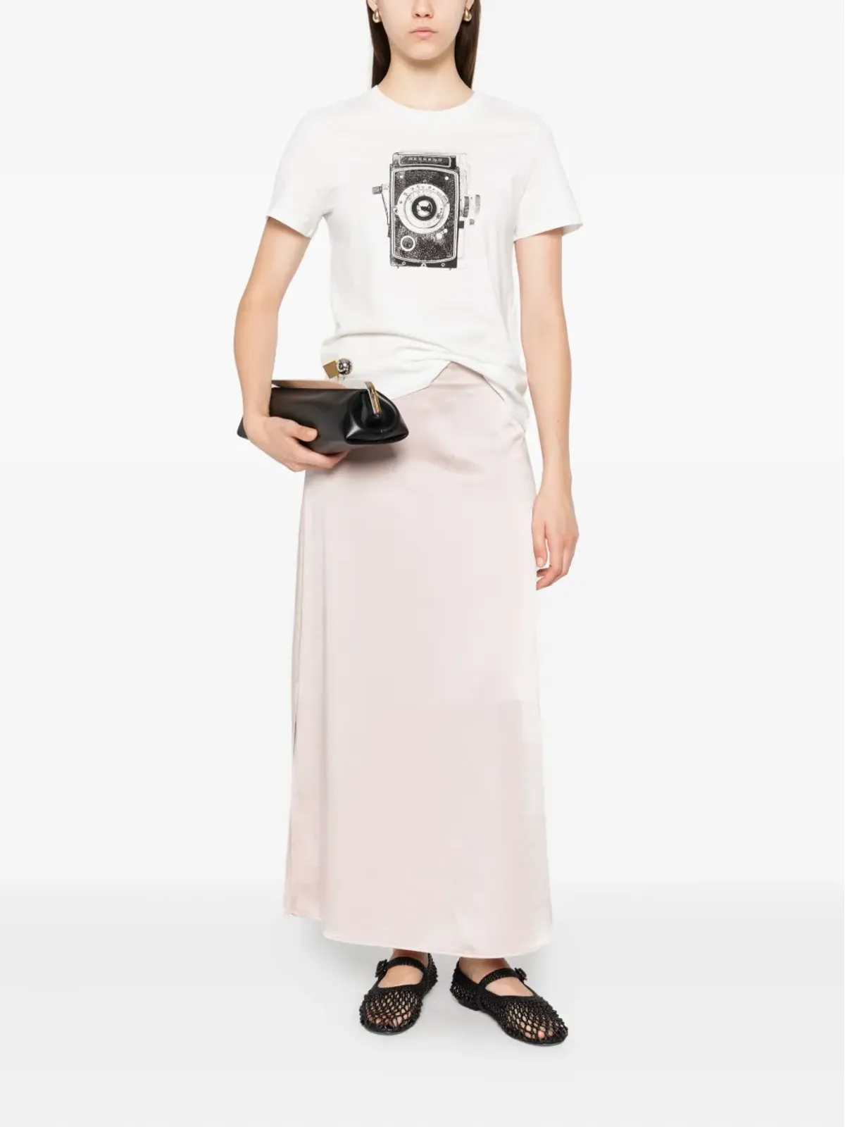 Weekend Max Mara サテン仕上げスカート - 画像2