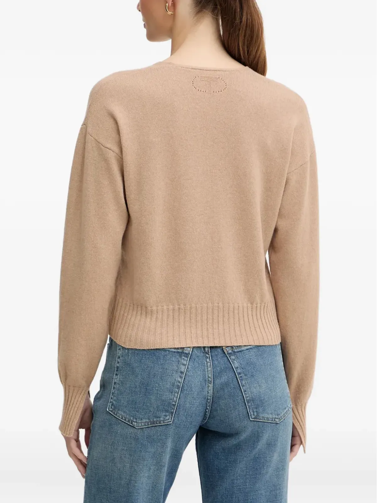 TWINSET リブ編みトリムセーター - 画像3
