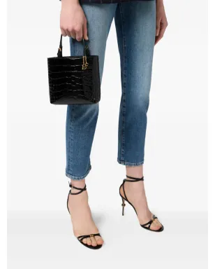Elisabetta Franchi クロコダイル型押し トートバッグ - サムネイル2
