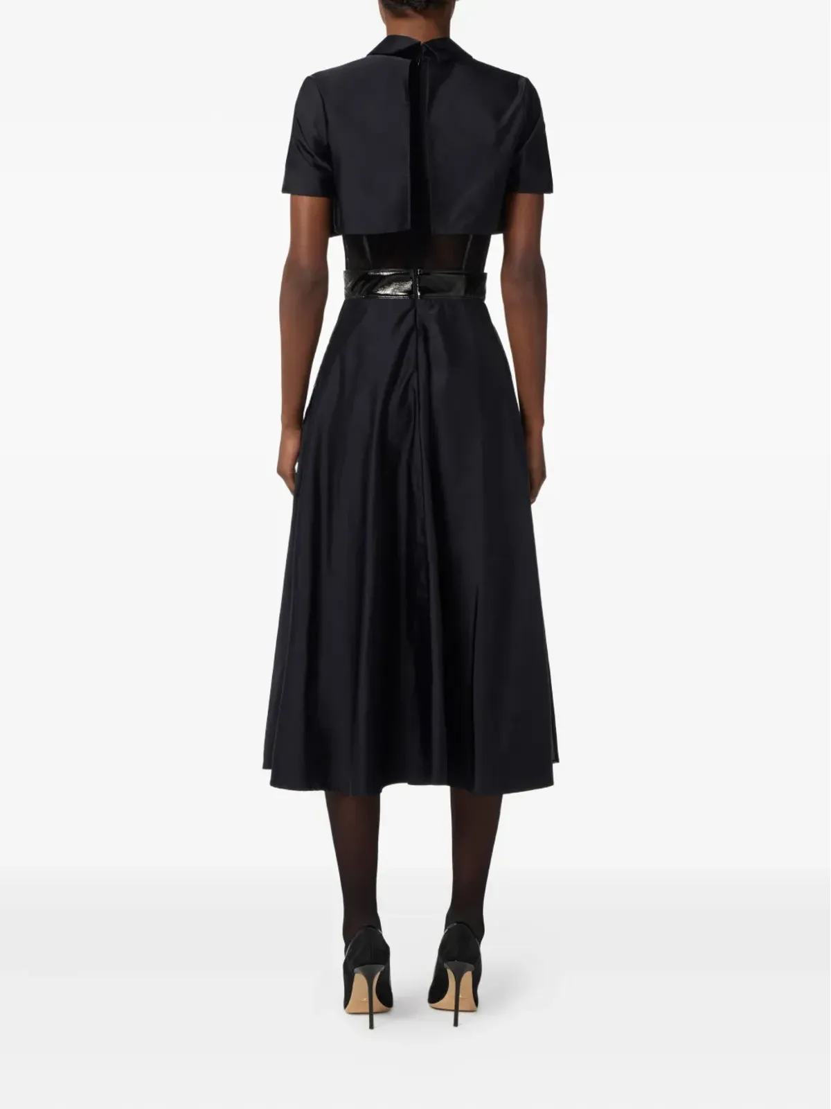 Elisabetta Franchi shirt belted midi dress - Black - 画像3