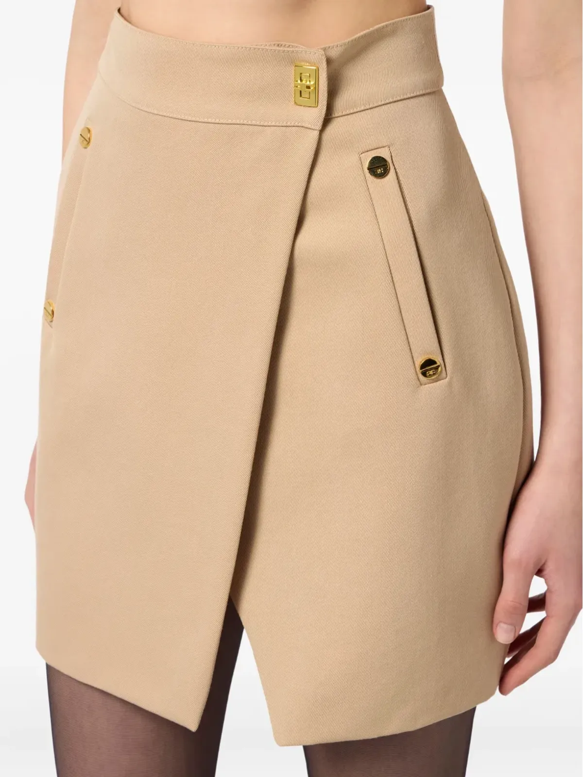 Elisabetta Franchi wrap-front ユーティリティスカート - 画像5