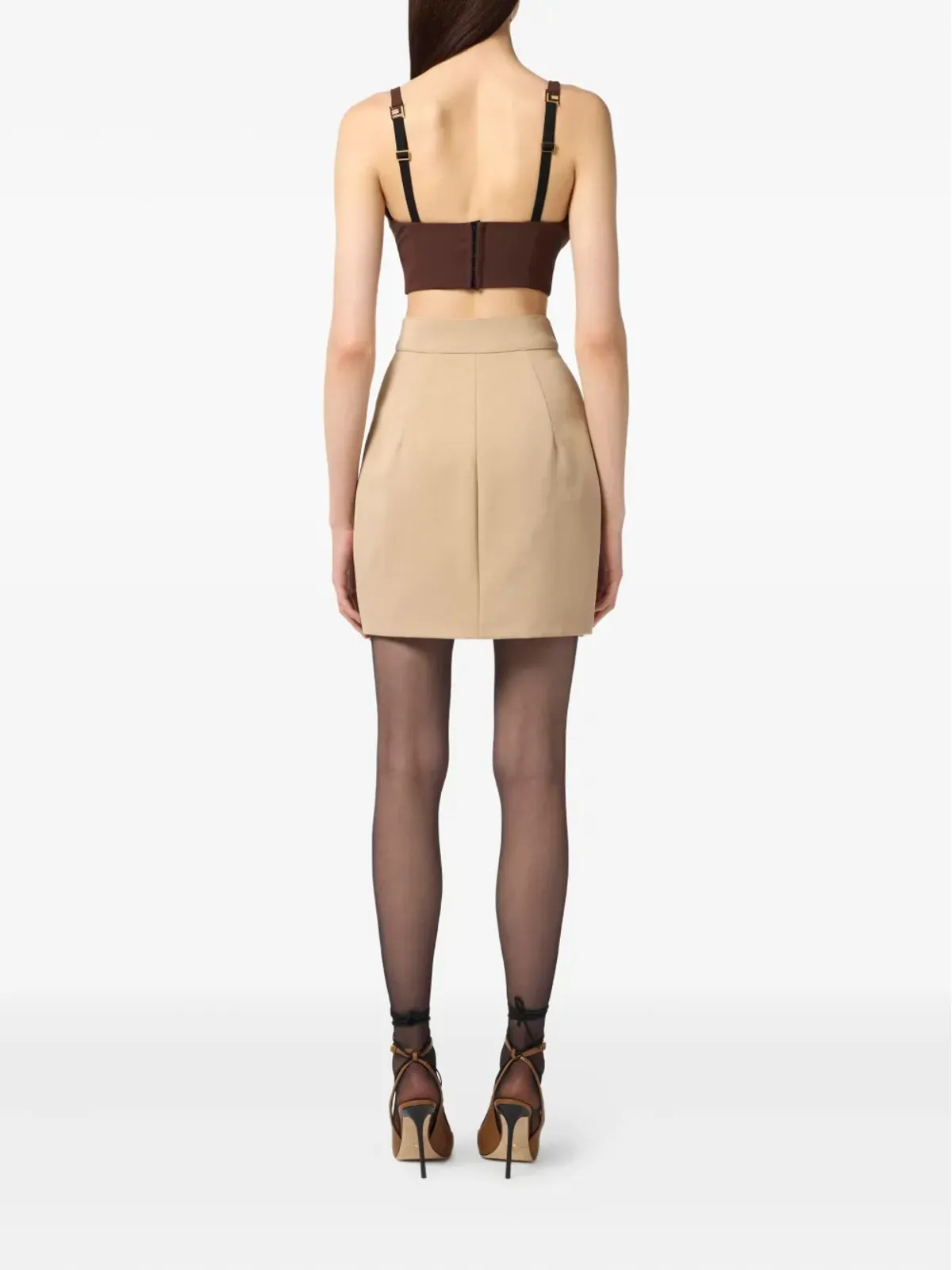 Elisabetta Franchi wrap-front ユーティリティスカート - 画像3
