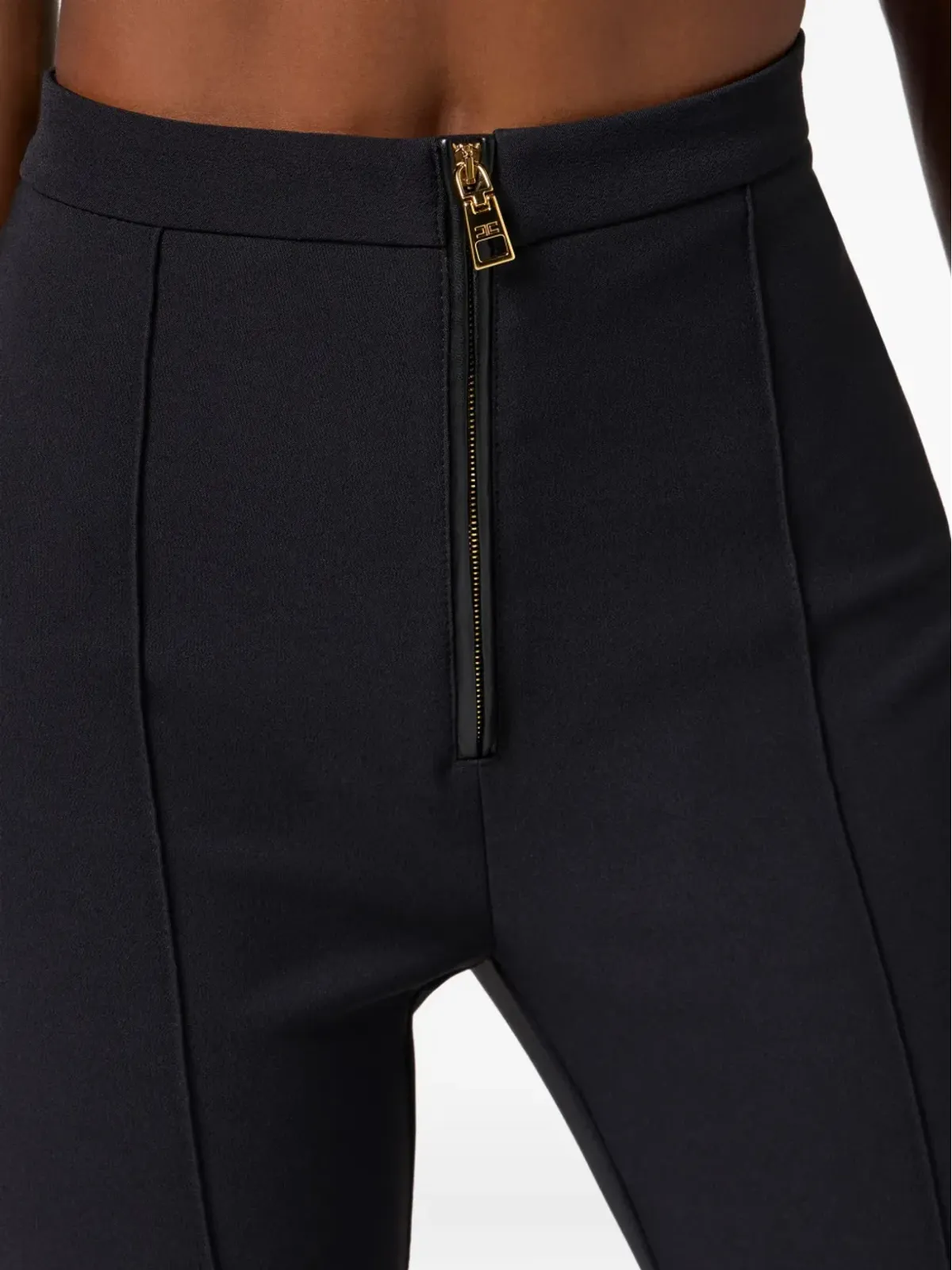 Elisabetta Franchi ジップフロントパンツ - ブラック - 画像5