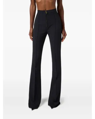 Elisabetta Franchi ジップフロントパンツ - ブラック - サムネイル4