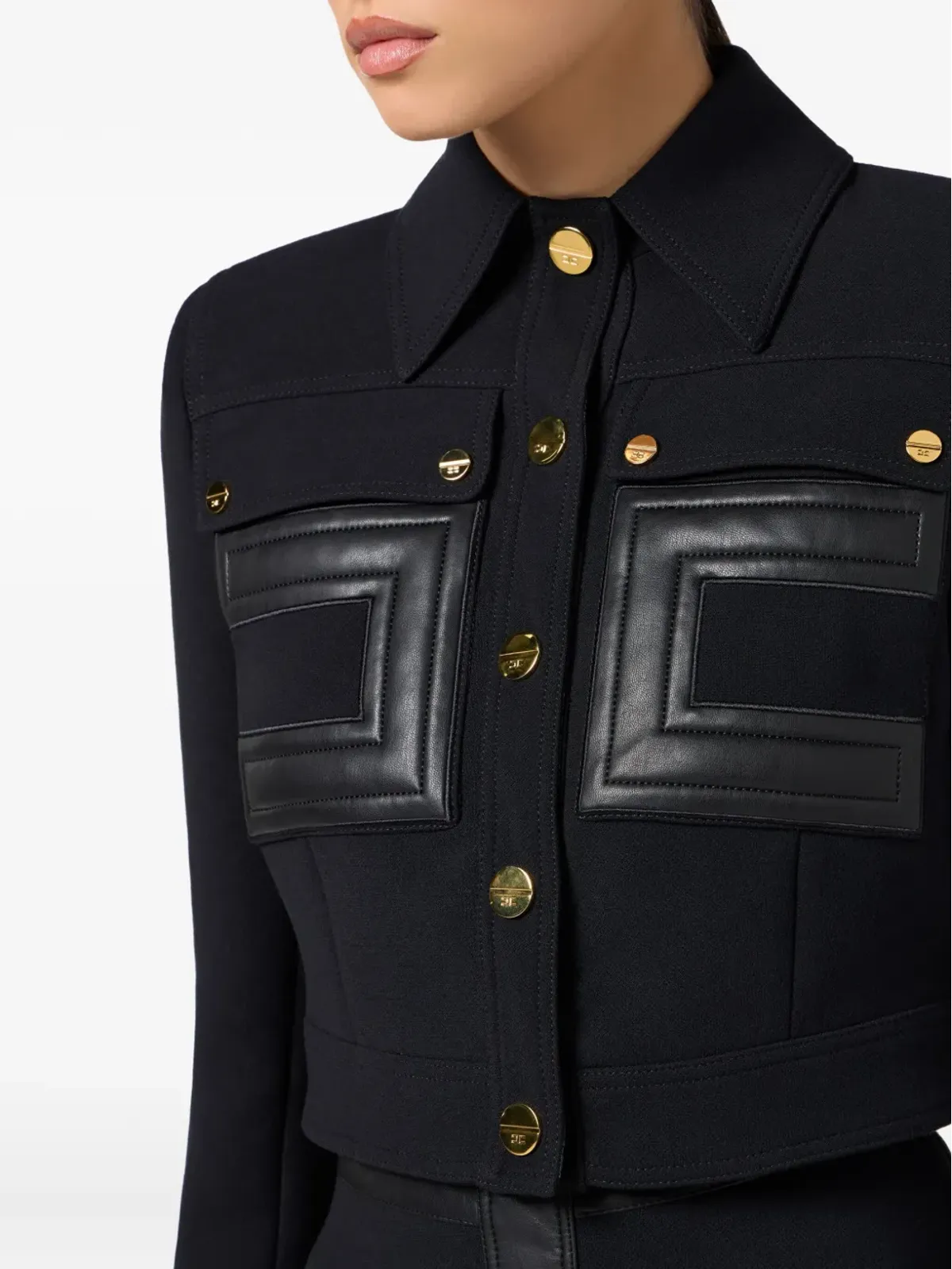 Elisabetta Franchi クレープジャケット - 画像5